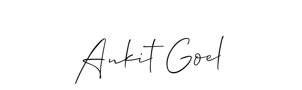 Design your own signature with our free online signature maker. With this signature software, you can create a handwritten (Allison_Script) signature for name Ankit Goel. Ankit Goel signature style 2 images and pictures png