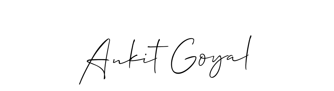 Create a beautiful signature design for name Ankit Goyal. With this signature (Allison_Script) fonts, you can make a handwritten signature for free. Ankit Goyal signature style 2 images and pictures png