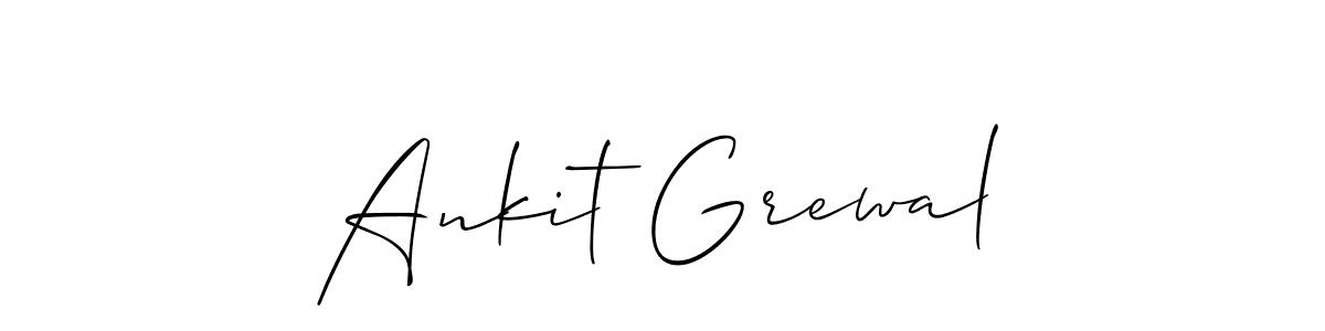 How to make Ankit Grewal signature? Allison_Script is a professional autograph style. Create handwritten signature for Ankit Grewal name. Ankit Grewal signature style 2 images and pictures png