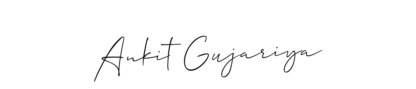 Best and Professional Signature Style for Ankit Gujariya. Allison_Script Best Signature Style Collection. Ankit Gujariya signature style 2 images and pictures png