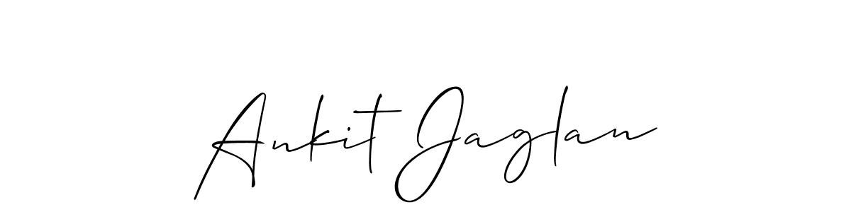 Use a signature maker to create a handwritten signature online. With this signature software, you can design (Allison_Script) your own signature for name Ankit Jaglan. Ankit Jaglan signature style 2 images and pictures png