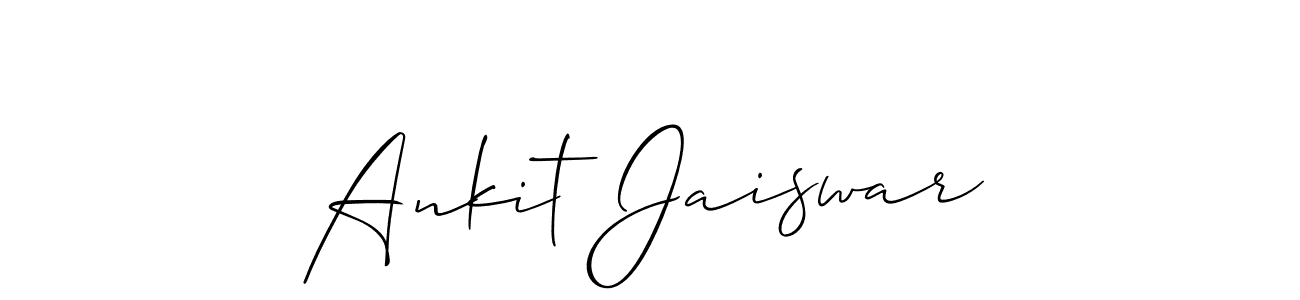 This is the best signature style for the Ankit Jaiswar name. Also you like these signature font (Allison_Script). Mix name signature. Ankit Jaiswar signature style 2 images and pictures png