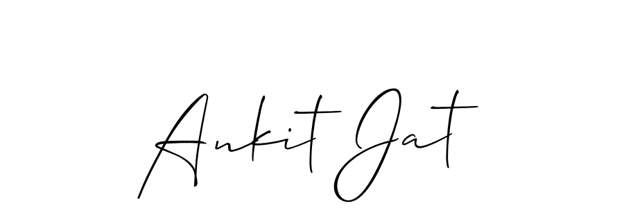 Ankit Jat stylish signature style. Best Handwritten Sign (Allison_Script) for my name. Handwritten Signature Collection Ideas for my name Ankit Jat. Ankit Jat signature style 2 images and pictures png