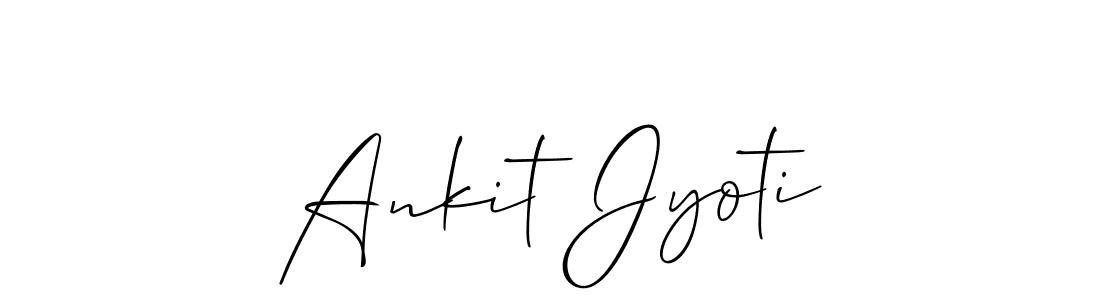 Also we have Ankit Jyoti name is the best signature style. Create professional handwritten signature collection using Allison_Script autograph style. Ankit Jyoti signature style 2 images and pictures png