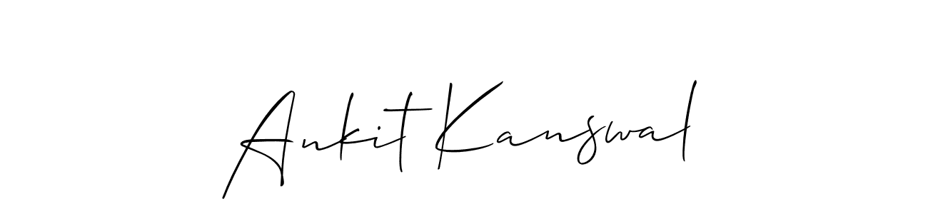 Similarly Allison_Script is the best handwritten signature design. Signature creator online .You can use it as an online autograph creator for name Ankit Kanswal. Ankit Kanswal signature style 2 images and pictures png