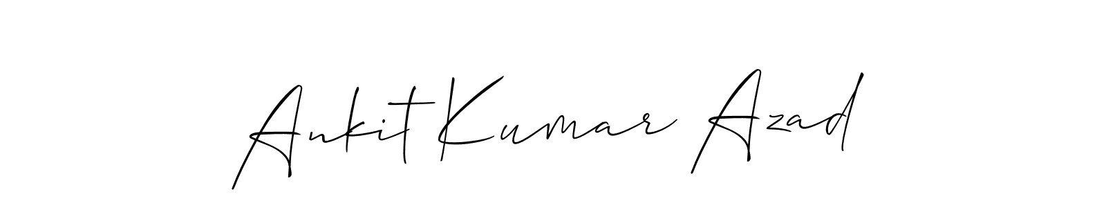 Make a short Ankit Kumar Azad signature style. Manage your documents anywhere anytime using Allison_Script. Create and add eSignatures, submit forms, share and send files easily. Ankit Kumar Azad signature style 2 images and pictures png