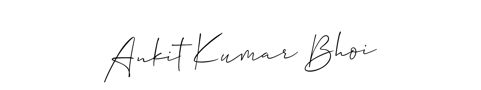 How to make Ankit Kumar Bhoi name signature. Use Allison_Script style for creating short signs online. This is the latest handwritten sign. Ankit Kumar Bhoi signature style 2 images and pictures png