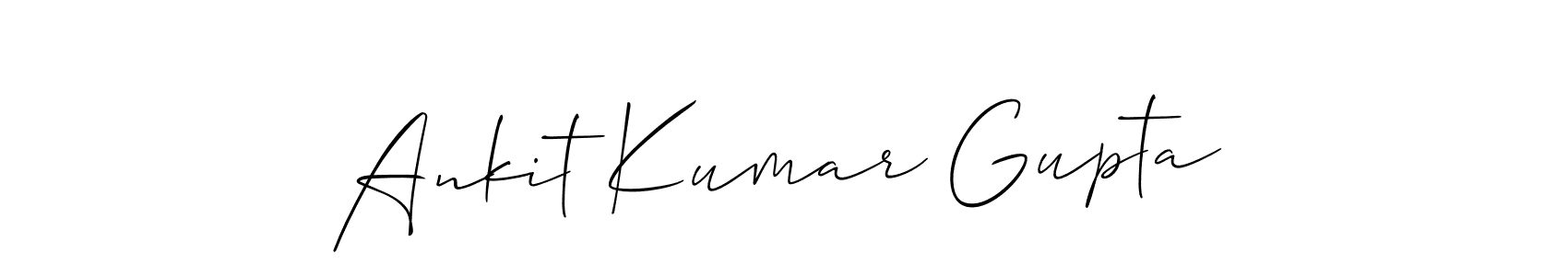 if you are searching for the best signature style for your name Ankit Kumar Gupta. so please give up your signature search. here we have designed multiple signature styles  using Allison_Script. Ankit Kumar Gupta signature style 2 images and pictures png