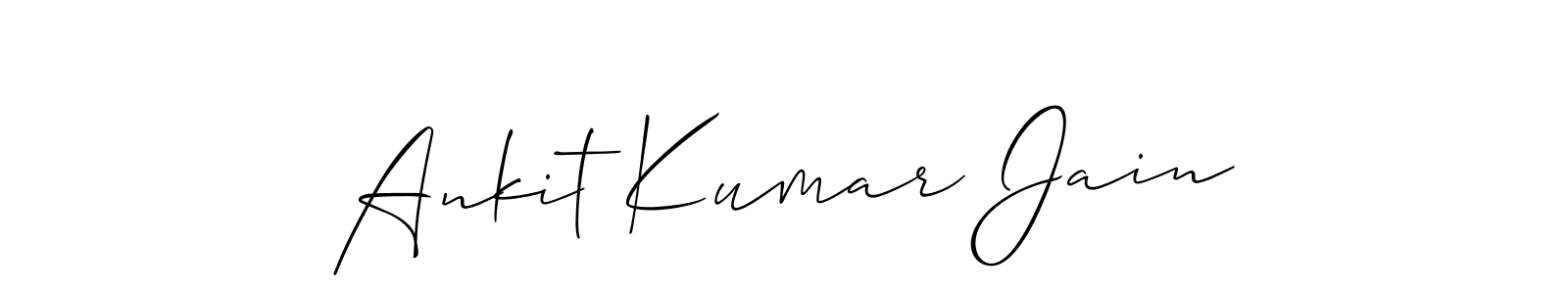 How to make Ankit Kumar Jain name signature. Use Allison_Script style for creating short signs online. This is the latest handwritten sign. Ankit Kumar Jain signature style 2 images and pictures png