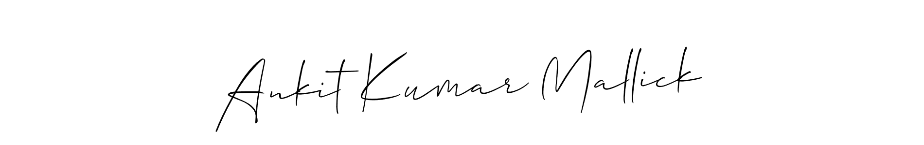 How to make Ankit Kumar Mallick signature? Allison_Script is a professional autograph style. Create handwritten signature for Ankit Kumar Mallick name. Ankit Kumar Mallick signature style 2 images and pictures png