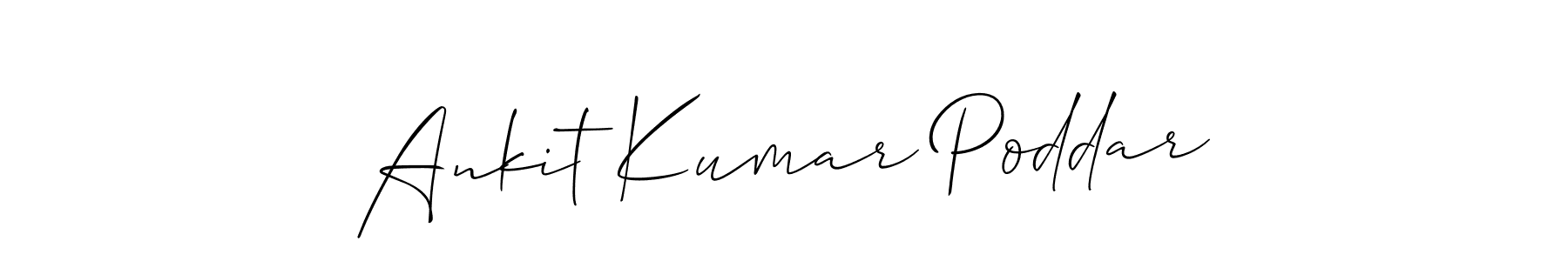 Ankit Kumar Poddar stylish signature style. Best Handwritten Sign (Allison_Script) for my name. Handwritten Signature Collection Ideas for my name Ankit Kumar Poddar. Ankit Kumar Poddar signature style 2 images and pictures png