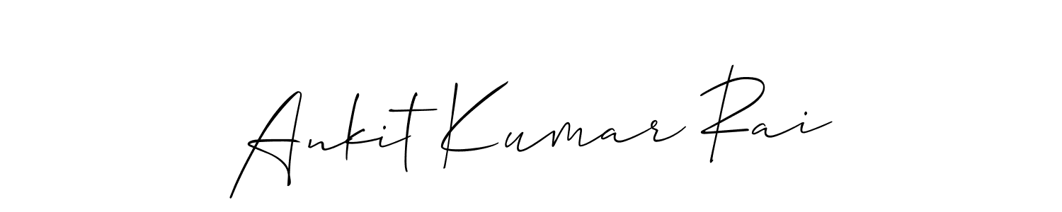Ankit Kumar Rai stylish signature style. Best Handwritten Sign (Allison_Script) for my name. Handwritten Signature Collection Ideas for my name Ankit Kumar Rai. Ankit Kumar Rai signature style 2 images and pictures png