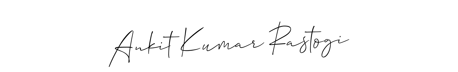 This is the best signature style for the Ankit Kumar Rastogi name. Also you like these signature font (Allison_Script). Mix name signature. Ankit Kumar Rastogi signature style 2 images and pictures png