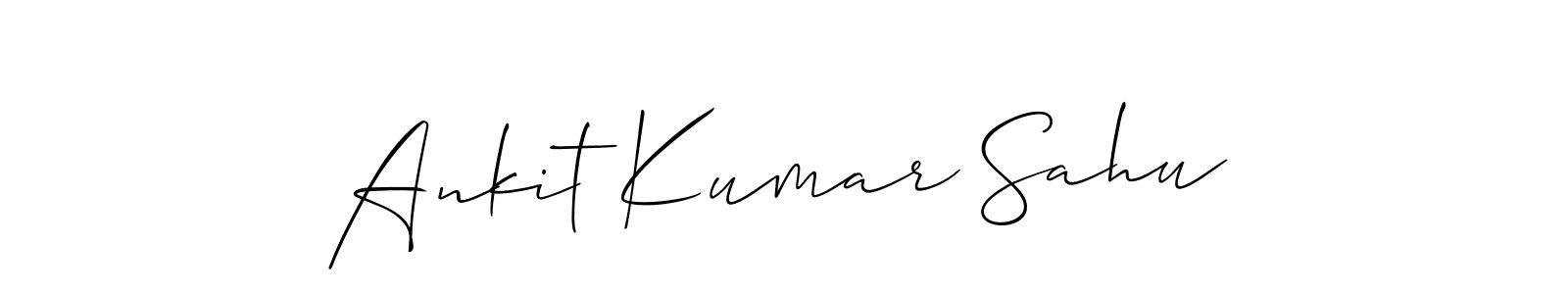 Use a signature maker to create a handwritten signature online. With this signature software, you can design (Allison_Script) your own signature for name Ankit Kumar Sahu. Ankit Kumar Sahu signature style 2 images and pictures png