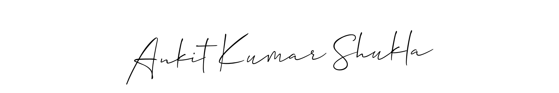 How to make Ankit Kumar Shukla name signature. Use Allison_Script style for creating short signs online. This is the latest handwritten sign. Ankit Kumar Shukla signature style 2 images and pictures png