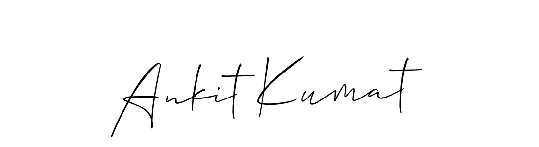 Design your own signature with our free online signature maker. With this signature software, you can create a handwritten (Allison_Script) signature for name Ankit Kumat. Ankit Kumat signature style 2 images and pictures png