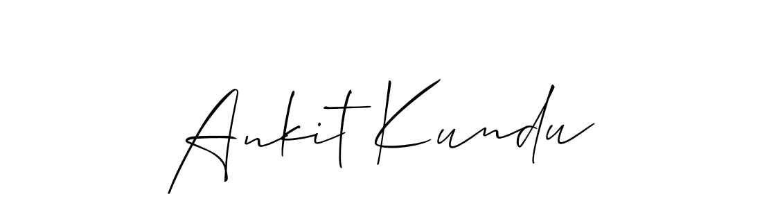 Ankit Kundu stylish signature style. Best Handwritten Sign (Allison_Script) for my name. Handwritten Signature Collection Ideas for my name Ankit Kundu. Ankit Kundu signature style 2 images and pictures png