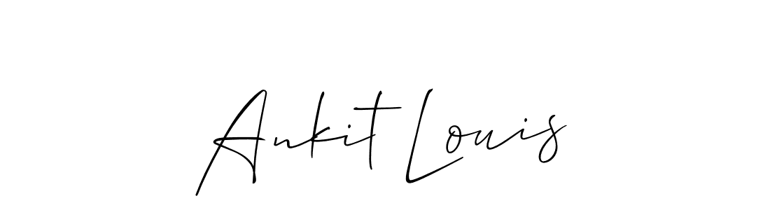 Similarly Allison_Script is the best handwritten signature design. Signature creator online .You can use it as an online autograph creator for name Ankit Louis. Ankit Louis signature style 2 images and pictures png