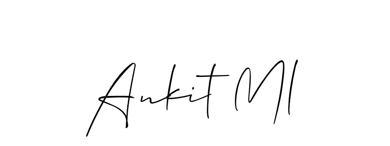 Once you've used our free online signature maker to create your best signature Allison_Script style, it's time to enjoy all of the benefits that Ankit Ml name signing documents. Ankit Ml signature style 2 images and pictures png