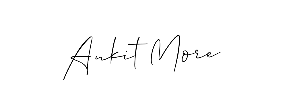 Similarly Allison_Script is the best handwritten signature design. Signature creator online .You can use it as an online autograph creator for name Ankit More. Ankit More signature style 2 images and pictures png