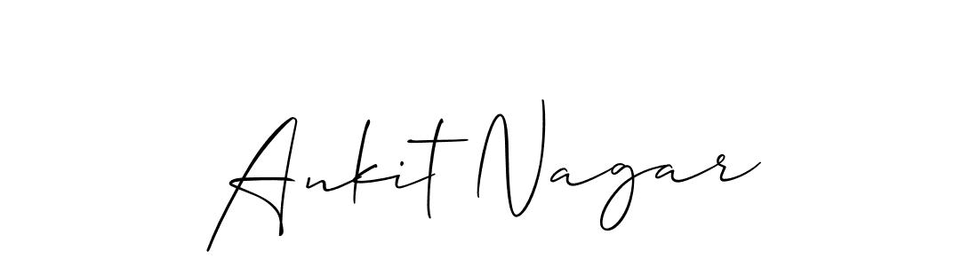 How to Draw Ankit Nagar signature style? Allison_Script is a latest design signature styles for name Ankit Nagar. Ankit Nagar signature style 2 images and pictures png