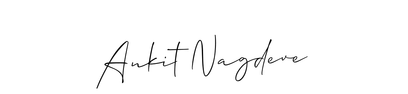 You should practise on your own different ways (Allison_Script) to write your name (Ankit Nagdeve) in signature. don't let someone else do it for you. Ankit Nagdeve signature style 2 images and pictures png