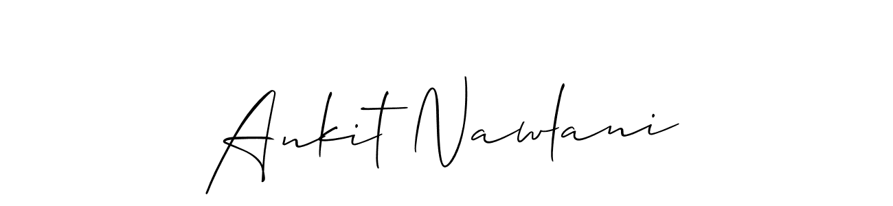 The best way (Allison_Script) to make a short signature is to pick only two or three words in your name. The name Ankit Nawlani include a total of six letters. For converting this name. Ankit Nawlani signature style 2 images and pictures png