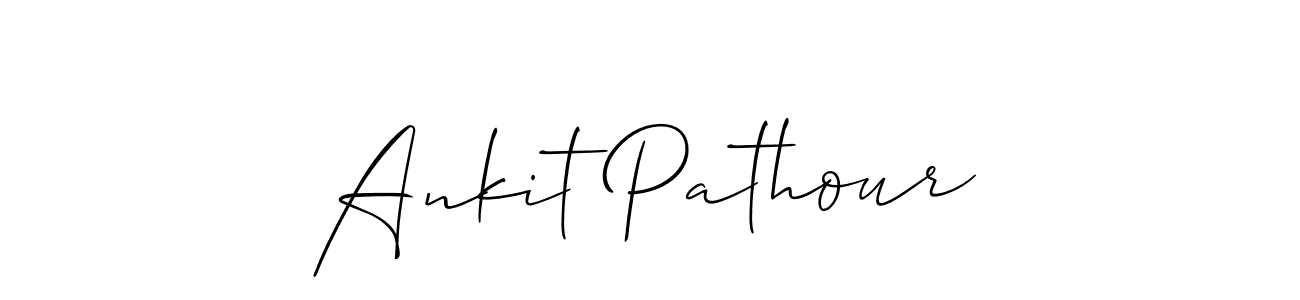 Make a short Ankit Pathour signature style. Manage your documents anywhere anytime using Allison_Script. Create and add eSignatures, submit forms, share and send files easily. Ankit Pathour signature style 2 images and pictures png