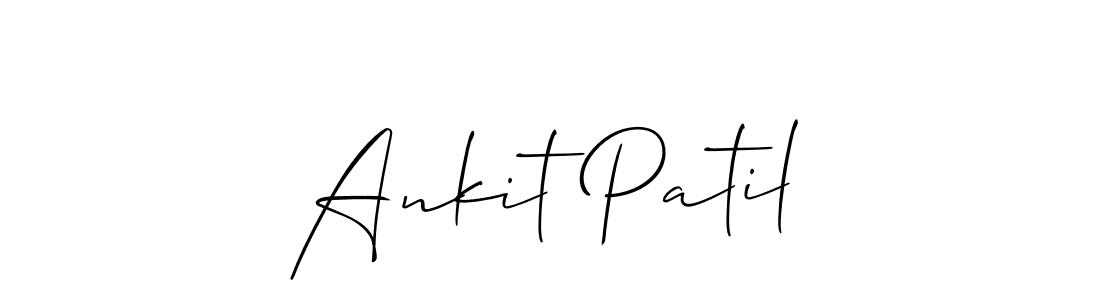 You should practise on your own different ways (Allison_Script) to write your name (Ankit Patil) in signature. don't let someone else do it for you. Ankit Patil signature style 2 images and pictures png