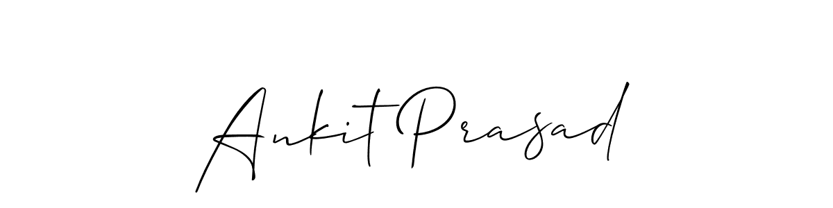 How to make Ankit Prasad name signature. Use Allison_Script style for creating short signs online. This is the latest handwritten sign. Ankit Prasad signature style 2 images and pictures png