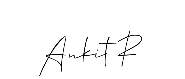 How to make Ankit R signature? Allison_Script is a professional autograph style. Create handwritten signature for Ankit R name. Ankit R signature style 2 images and pictures png