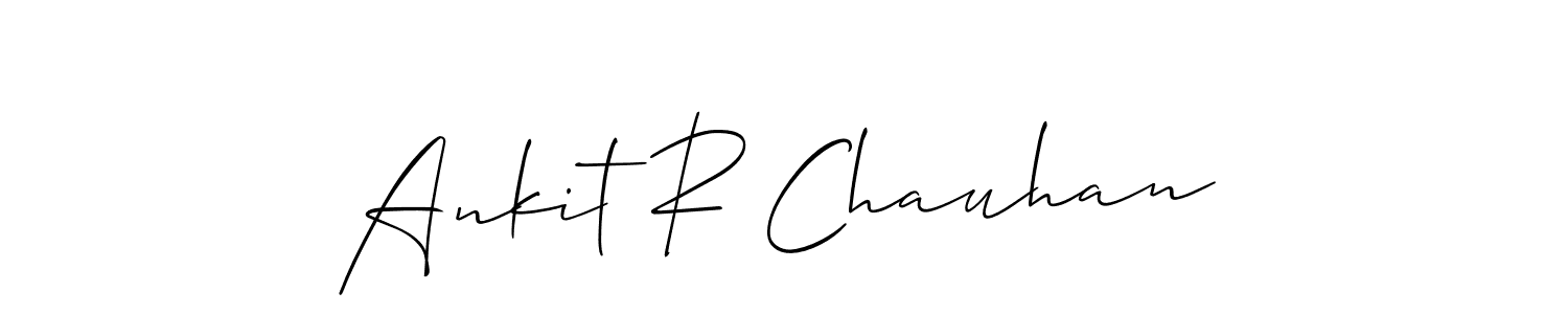 Design your own signature with our free online signature maker. With this signature software, you can create a handwritten (Allison_Script) signature for name Ankit R Chauhan. Ankit R Chauhan signature style 2 images and pictures png