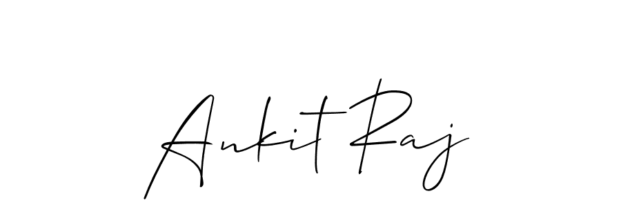 Also we have Ankit Raj name is the best signature style. Create professional handwritten signature collection using Allison_Script autograph style. Ankit Raj signature style 2 images and pictures png