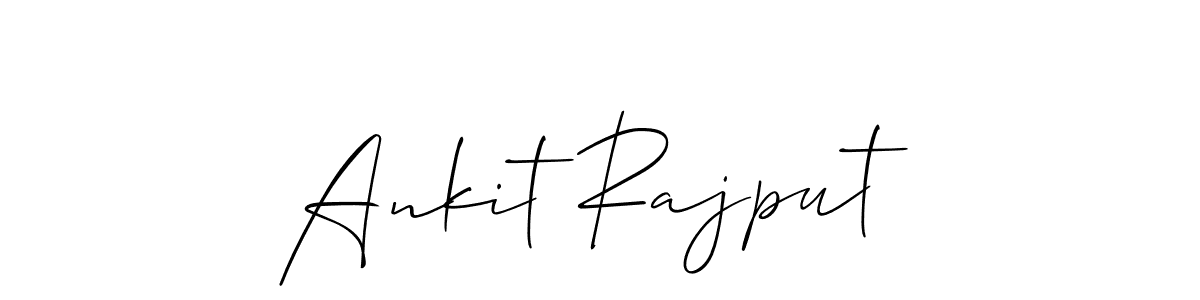Design your own signature with our free online signature maker. With this signature software, you can create a handwritten (Allison_Script) signature for name Ankit Rajput. Ankit Rajput signature style 2 images and pictures png