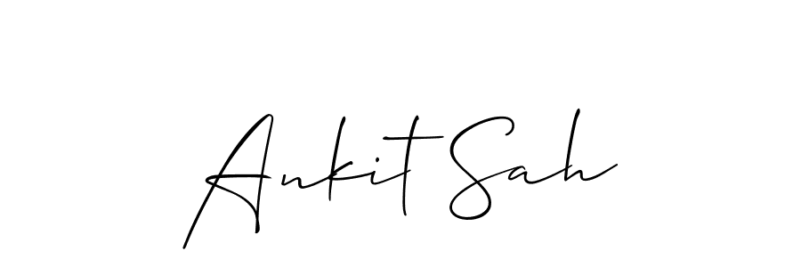 How to make Ankit Sah name signature. Use Allison_Script style for creating short signs online. This is the latest handwritten sign. Ankit Sah signature style 2 images and pictures png
