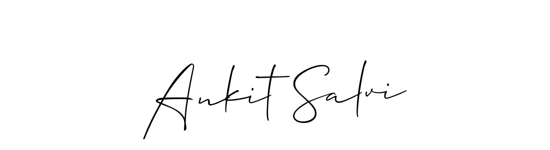 Make a beautiful signature design for name Ankit Salvi. With this signature (Allison_Script) style, you can create a handwritten signature for free. Ankit Salvi signature style 2 images and pictures png