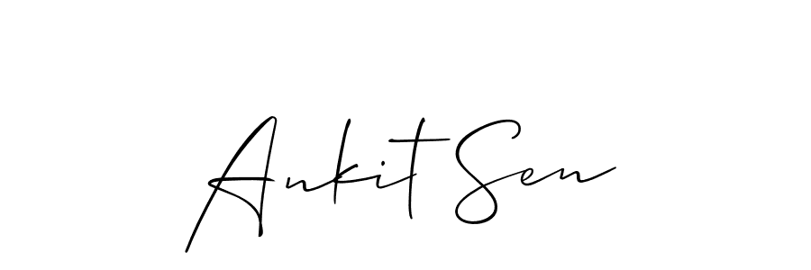 Also You can easily find your signature by using the search form. We will create Ankit Sen name handwritten signature images for you free of cost using Allison_Script sign style. Ankit Sen signature style 2 images and pictures png