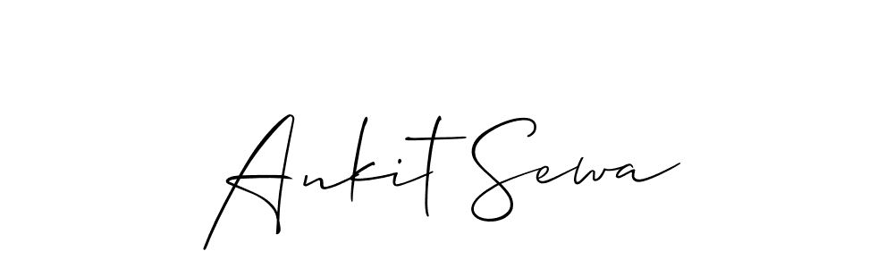 Allison_Script is a professional signature style that is perfect for those who want to add a touch of class to their signature. It is also a great choice for those who want to make their signature more unique. Get Ankit Sewa name to fancy signature for free. Ankit Sewa signature style 2 images and pictures png