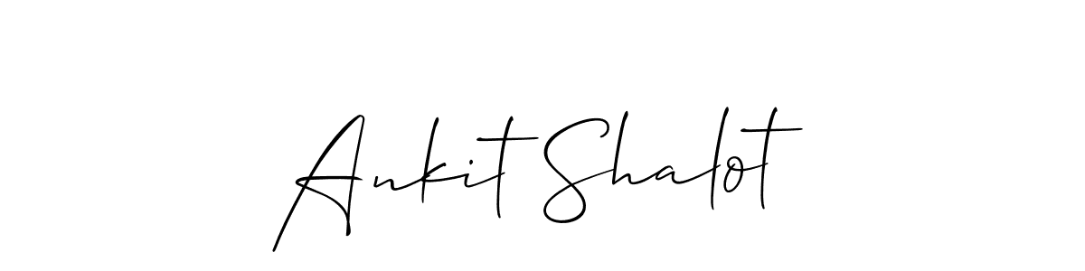 The best way (Allison_Script) to make a short signature is to pick only two or three words in your name. The name Ankit Shalot include a total of six letters. For converting this name. Ankit Shalot signature style 2 images and pictures png