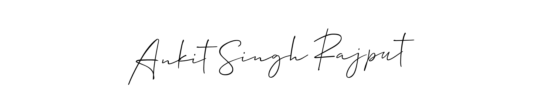 Make a beautiful signature design for name Ankit Singh Rajput. With this signature (Allison_Script) style, you can create a handwritten signature for free. Ankit Singh Rajput signature style 2 images and pictures png