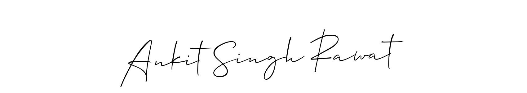 You should practise on your own different ways (Allison_Script) to write your name (Ankit Singh Rawat) in signature. don't let someone else do it for you. Ankit Singh Rawat signature style 2 images and pictures png