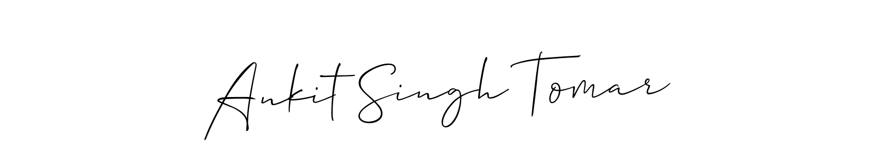Design your own signature with our free online signature maker. With this signature software, you can create a handwritten (Allison_Script) signature for name Ankit Singh Tomar. Ankit Singh Tomar signature style 2 images and pictures png