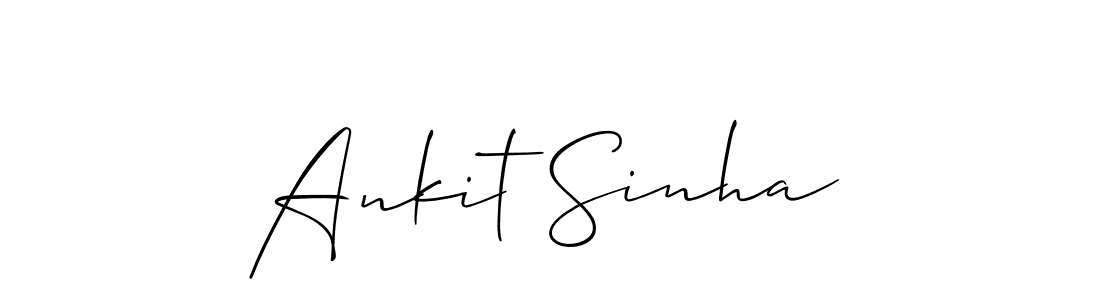 How to make Ankit Sinha name signature. Use Allison_Script style for creating short signs online. This is the latest handwritten sign. Ankit Sinha signature style 2 images and pictures png