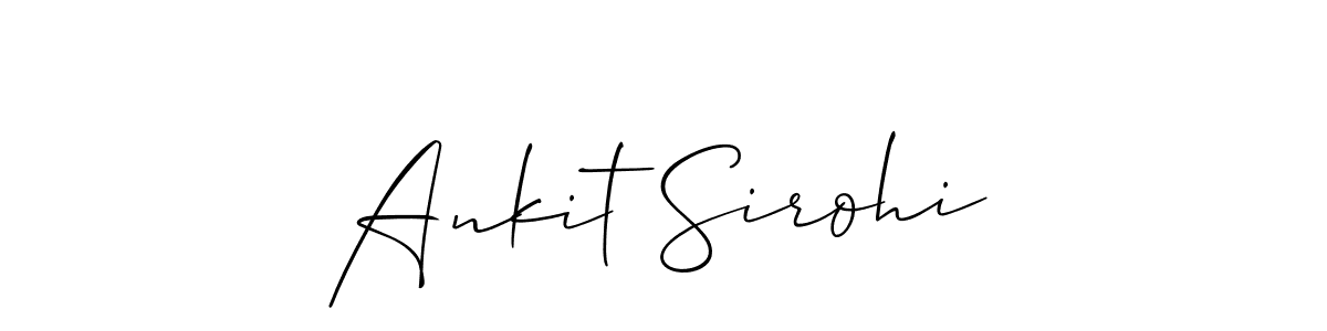 This is the best signature style for the Ankit Sirohi name. Also you like these signature font (Allison_Script). Mix name signature. Ankit Sirohi signature style 2 images and pictures png