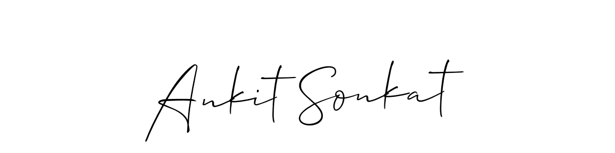 Similarly Allison_Script is the best handwritten signature design. Signature creator online .You can use it as an online autograph creator for name Ankit Sonkat. Ankit Sonkat signature style 2 images and pictures png