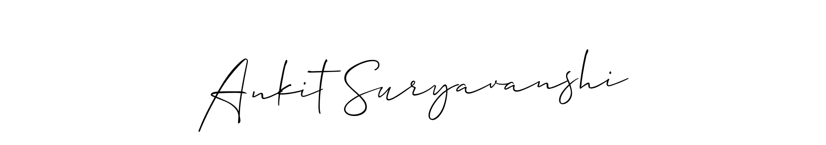 It looks lik you need a new signature style for name Ankit Suryavanshi. Design unique handwritten (Allison_Script) signature with our free signature maker in just a few clicks. Ankit Suryavanshi signature style 2 images and pictures png