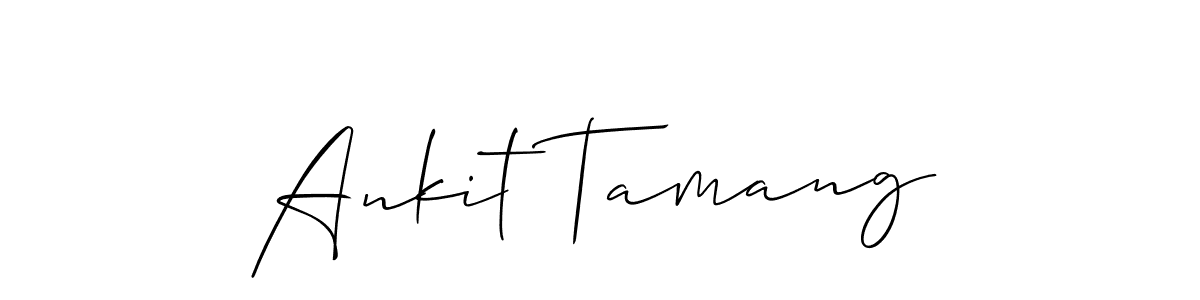 How to Draw Ankit Tamang signature style? Allison_Script is a latest design signature styles for name Ankit Tamang. Ankit Tamang signature style 2 images and pictures png