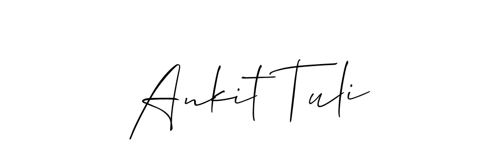 Use a signature maker to create a handwritten signature online. With this signature software, you can design (Allison_Script) your own signature for name Ankit Tuli. Ankit Tuli signature style 2 images and pictures png