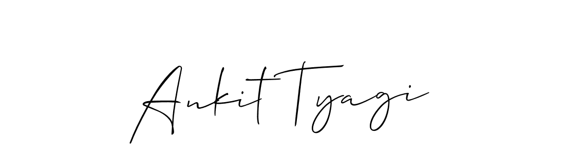 The best way (Allison_Script) to make a short signature is to pick only two or three words in your name. The name Ankit Tyagi include a total of six letters. For converting this name. Ankit Tyagi signature style 2 images and pictures png