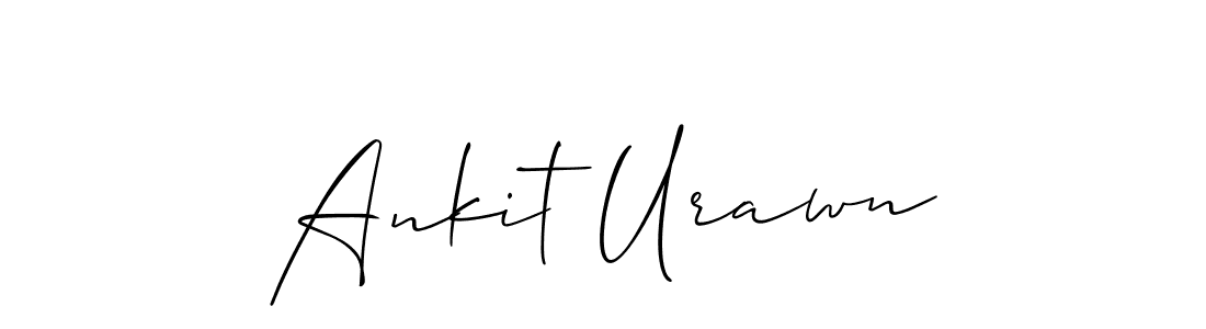 Ankit Urawn stylish signature style. Best Handwritten Sign (Allison_Script) for my name. Handwritten Signature Collection Ideas for my name Ankit Urawn. Ankit Urawn signature style 2 images and pictures png